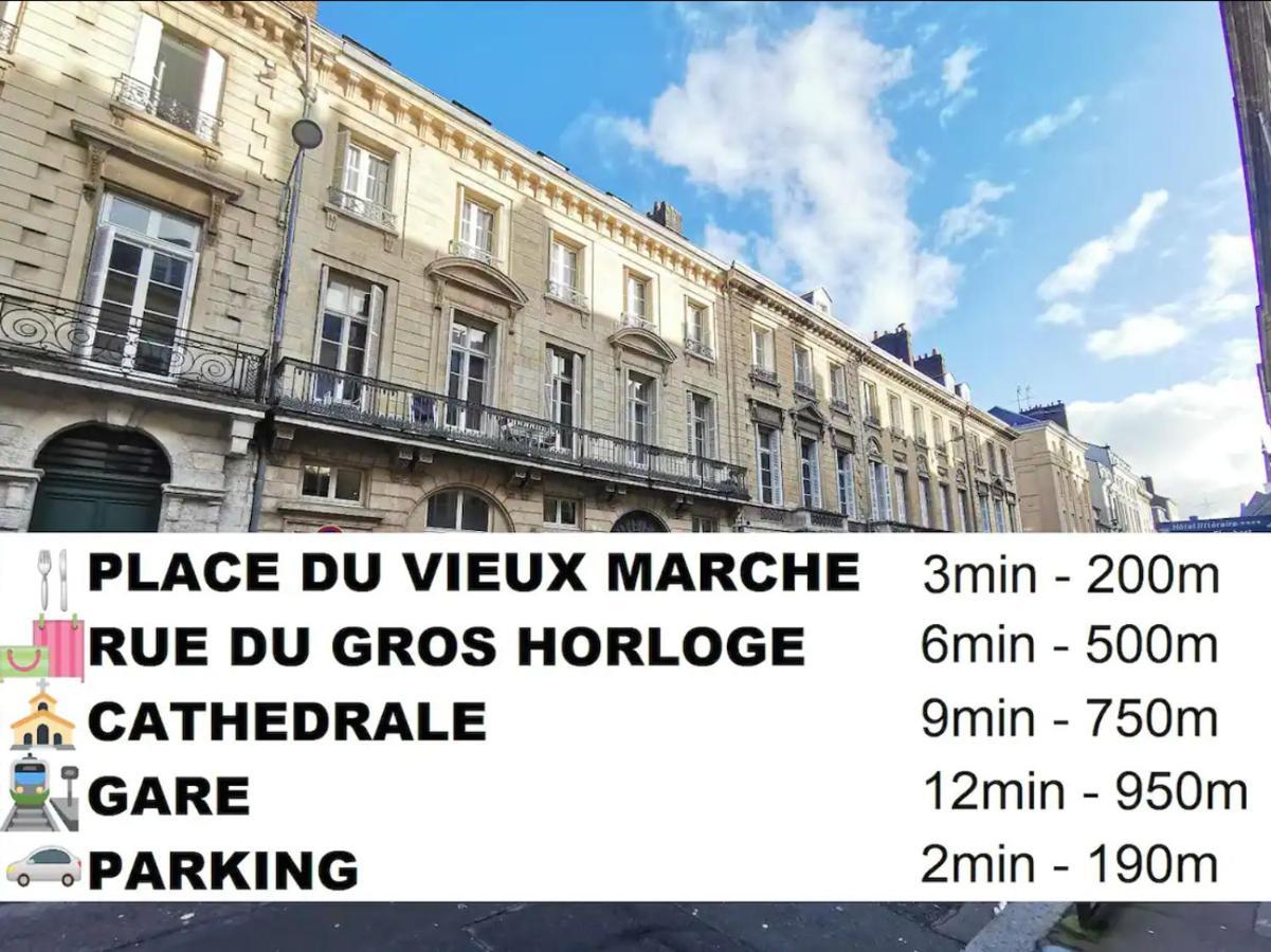 Le Palm ✧ Duplex Centre Historique Rouen Apartment Ngoại thất bức ảnh